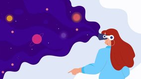 Virtual Reality flat landscape background video - Powered by Shutterstock - Get 15% off with code: PIKWIZARD15