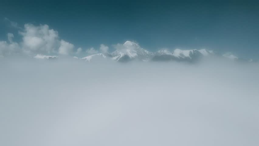 Cloud Sea Scenery of Gongga Snow Mountain, Sichuan, China
