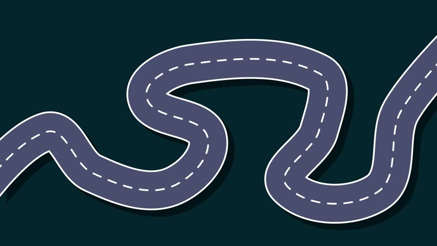 Red sport car drifting animation. Red modern drift sport auto burning tire on road.