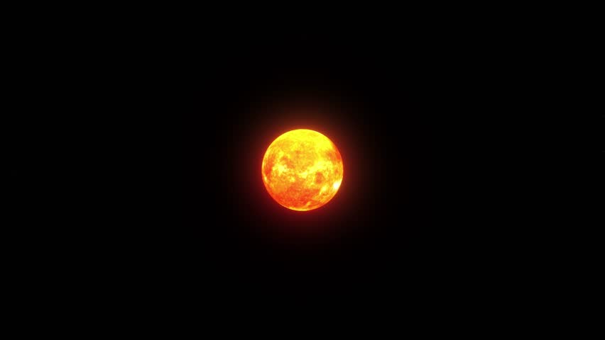 Distant View of Solar Eclipse - Sun Forming a Bright Corona Around the Shadow of the Moon