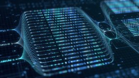 Neural Network Big Data Flow Visualization, Binary Code Matrix, AI Machine Learning Abstract Background, Quantum Computing, Cyber Security, Futuristic Technology Artificial Intelligence Digital Grid - Powered by Shutterstock - Get 15% off with code: PIKWIZARD15