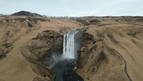 Beautiful landscape and driving through country side areas in Iceland
