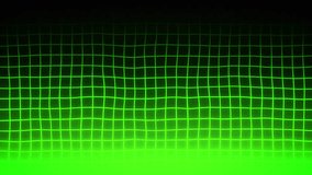 Abstract Green grid pattern background animation video. Looping video background. with grain texture