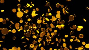 The winning golden coin floats closer to the camera.	
 - Powered by Shutterstock - Get 15% off with code: PIKWIZARD15