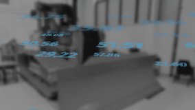 Animation of financial data processing over factory. Global finance, business, connections, computing and data processing concept digitally generated video. - Powered by Shutterstock - Get 15% off with code: PIKWIZARD15