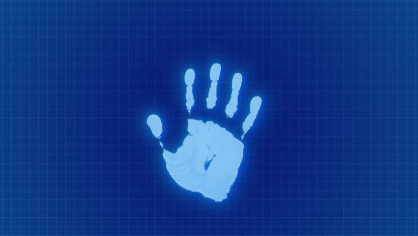 Scanning Handprint Animation. Scan for Recognition. Criminal Record Search. 4K - Powered by Shutterstock - Get 15% off with code: PIKWIZARD15
