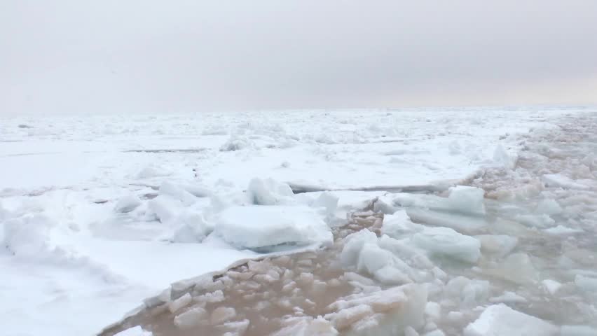 Drift Ice, Sea of Okhotsk, Japan