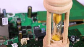 Circuit board and hourglass rotating - Powered by Shutterstock - Get 15% off with code: PIKWIZARD15