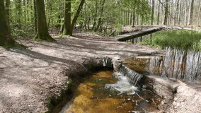 Small waterfall in the park of Model Dam Museum.
Small waterfall in the park of Model Dam Museum in the Netherlands. Video clip 4K, length 8:20 seconds.
