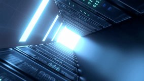 Speed Data Lines, Illuminated Server Room, Delve into the illuminated depths of a server room adorned with speed data lines, symbolizing the rapid flow of information in today's digital age - Powered by Shutterstock - Get 15% off with code: PIKWIZARD15