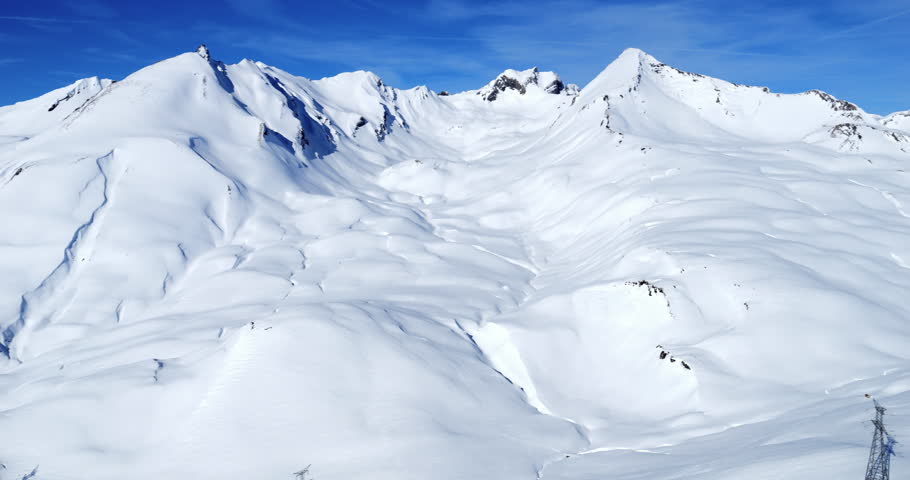 The Petit Saint Bernard pass and the Mont Blanc, Savoie department, France