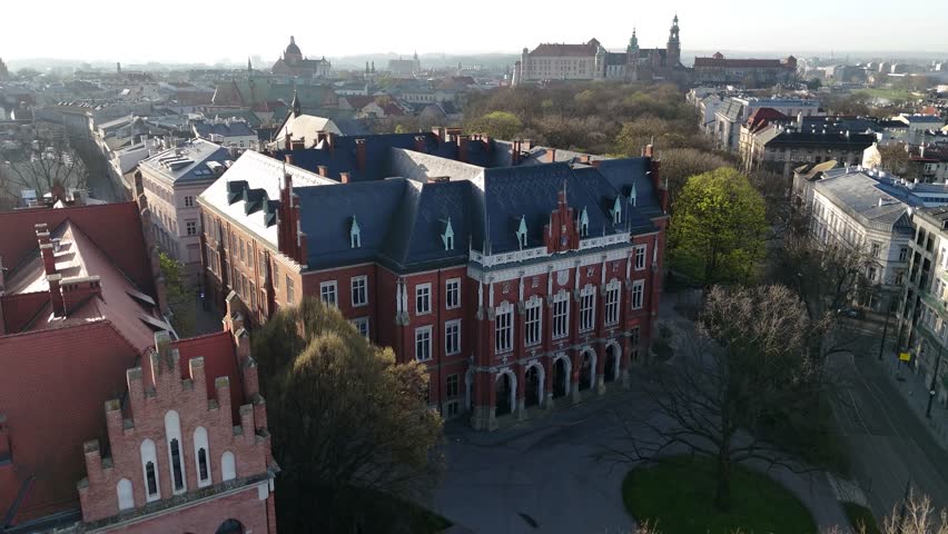 Collegium Novum, main building of Jagiellonian University, Krakow, Poland