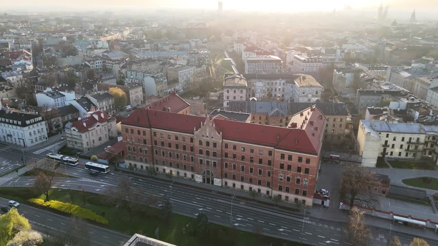 Main building of Agricultural University (Uniwersytet Rolniczy), Krakow, Poland