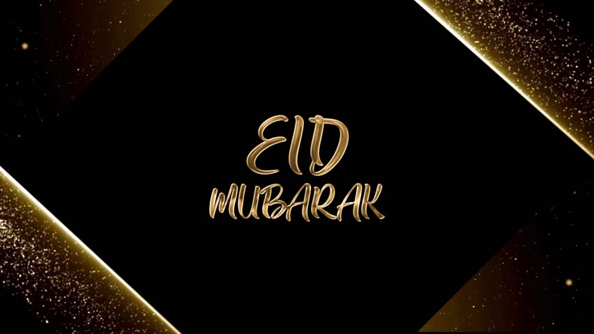 
EID MUBARAK TEXT ANIMATION WITH GOLD BACKGROUND V2