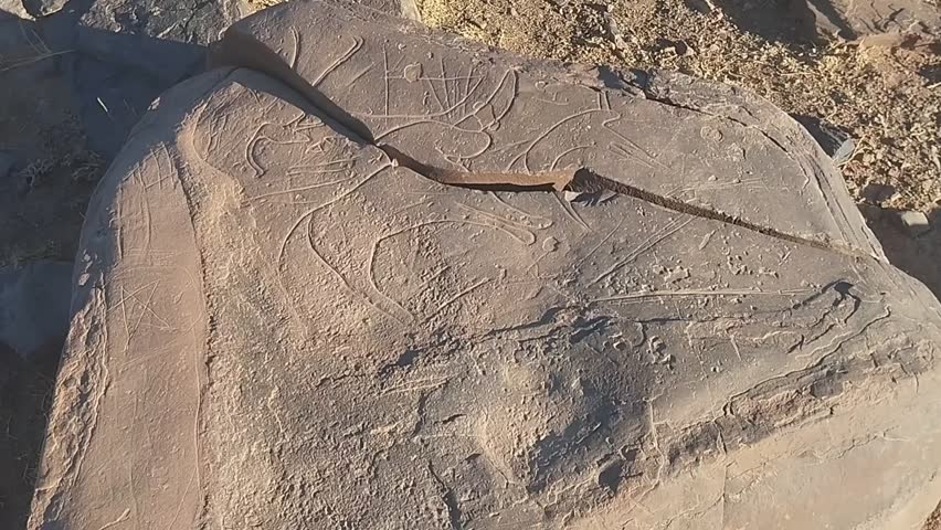 Another video has been created, highlighting prehistoric rock carvings from the southeastern region of Morocco.