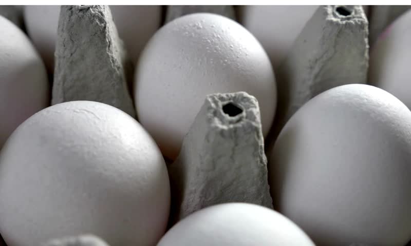 Seamless looping animation of enormous numbers of eggs. Raw hen's eggs. Fresh eggs for sale at a market. Healthy fresh food ingredients for breakfast. Animal products. Grocery. Chicken farm fresh eggs Royalty-Free Stock Footage #3471056855