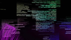 Animation of data processing over black background. Technology and digital interface concept digitally generated video. - Powered by Shutterstock - Get 15% off with code: PIKWIZARD15