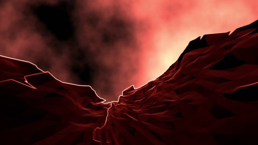 Rocky high mountains with storm background 4k animation concept