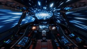 Inside a spaceship flying in the speed of light - Powered by Shutterstock - Get 15% off with code: PIKWIZARD15