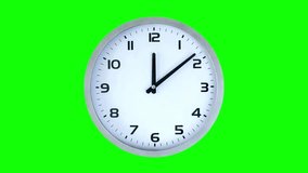 closeup animation watch with background hand ticking fast forward timelapse isolated clock clip animation