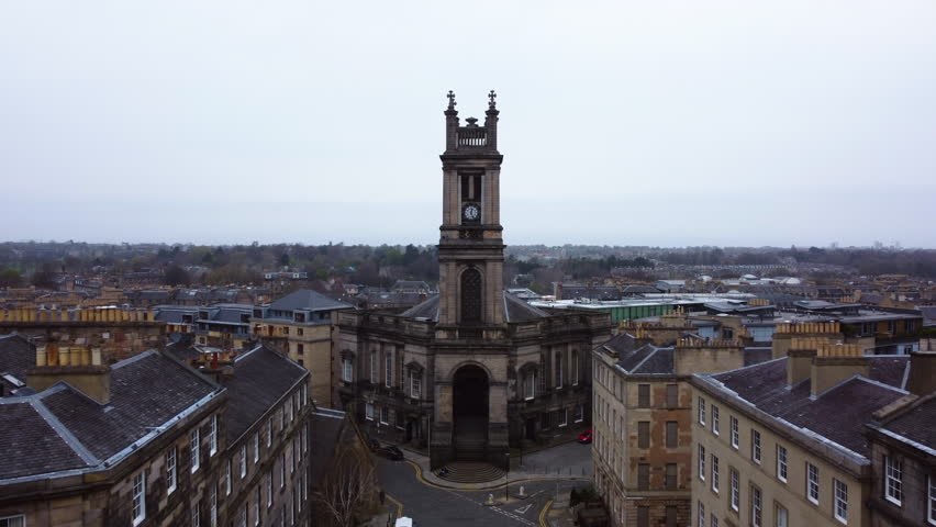 Aerial view toward the St Stephen