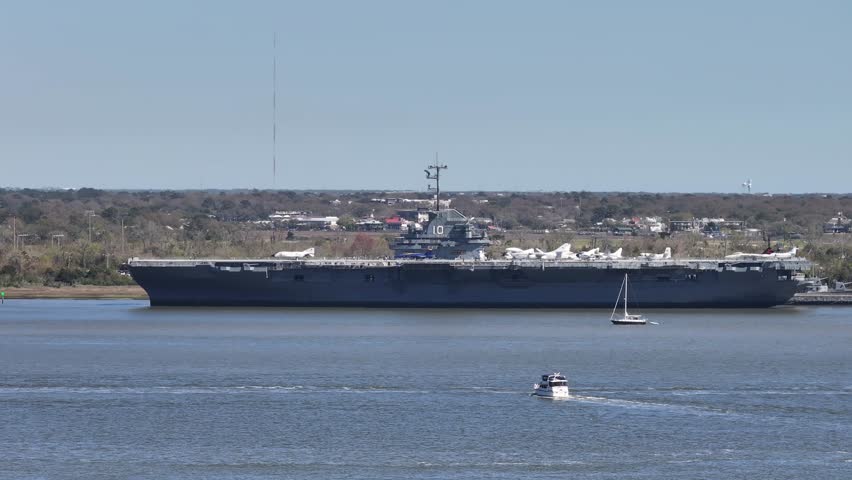 USS Yorktown CVE-10 Charleston South Carolina harbor naval and aerospace museum.