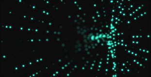 Abstract Neon Dots. Hi Tech Background. Loop Animation