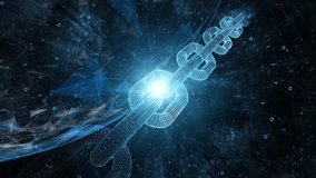Digital technology blockchain chain data mining animation.	
 - Powered by Shutterstock - Get 15% off with code: PIKWIZARD15