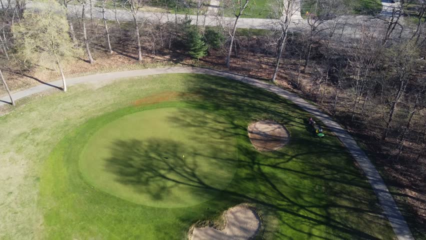 Serene browns complement lively greens.