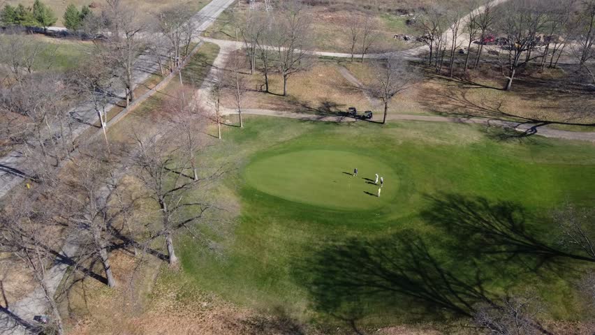 Earth's warmth on golf course.