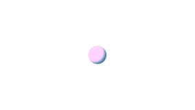 4K Animation - loading circle icon on transparent background. Looped loading or typing animation. Ball splitting loading animation.
