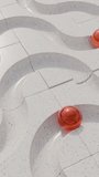 Looping Spheres 3D satisfying animation. 3D Illustration - Powered by Shutterstock - Get 15% off with code: PIKWIZARD15