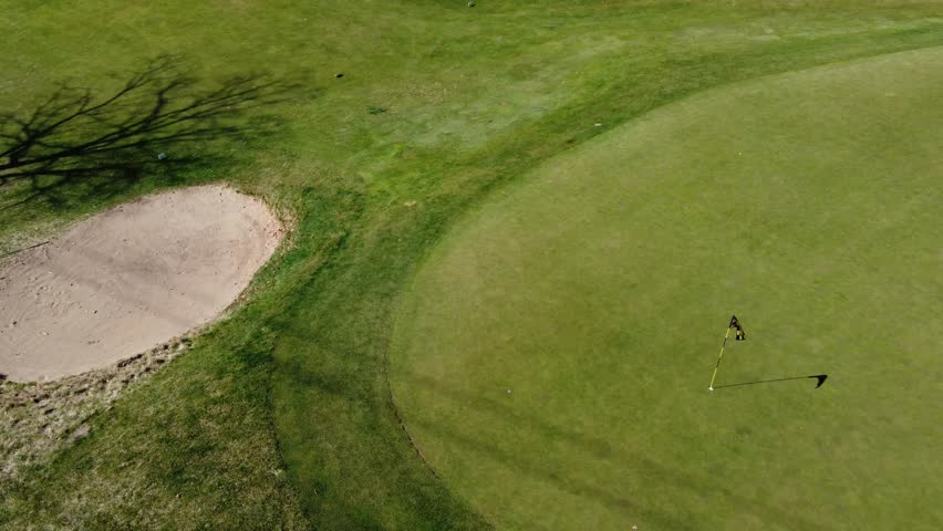 Earth's palette on golf grounds.