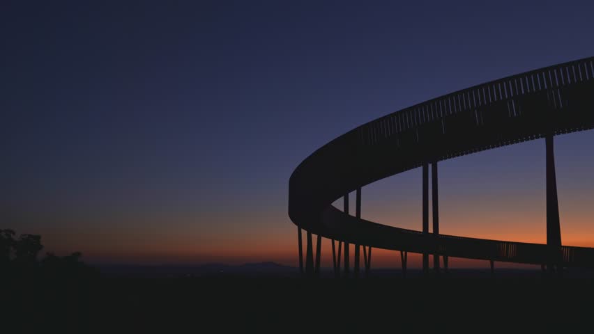 Trail above the vineyards lookout point, Kobyli vrch, Kobyli, Southern Moravia, Czech Republic
