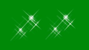 Glitter sparkle video animation green screen 4k