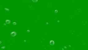 Bubble animation green screen video 4k
