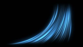 Cold air flow from conditioner effect. air light effect with blue rays. Freezing wind waves air blowing effect. Abstract directional optical fiber neon lines on black Background. Air cooling process - Powered by Shutterstock - Get 15% off with code: PIKWIZARD15