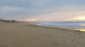 Beautiful video of sunset in the beach 