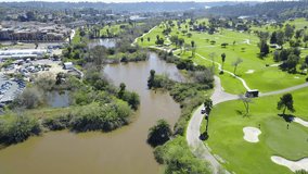 San Diego - Admiral Baker Golf Course - Drone Video Aerial Video of Admiral Baker Golf Course. Have two 18-hole courses making it a great place to refine/learn the game.