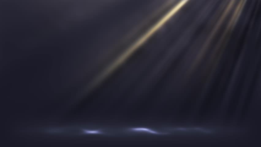 Golden Volumetric light rays background loop 