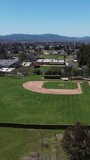 Aerial Video of Baseball field in Calimesa, CA