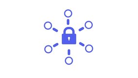Network security padlock icon animation, safety concept, closed padlock data protection sign. k1_1975 - Powered by Shutterstock - Get 15% off with code: PIKWIZARD15