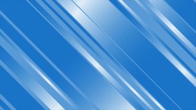 Animated Royal blue color shiny diagonal stripes minimal geometrical loop able background	