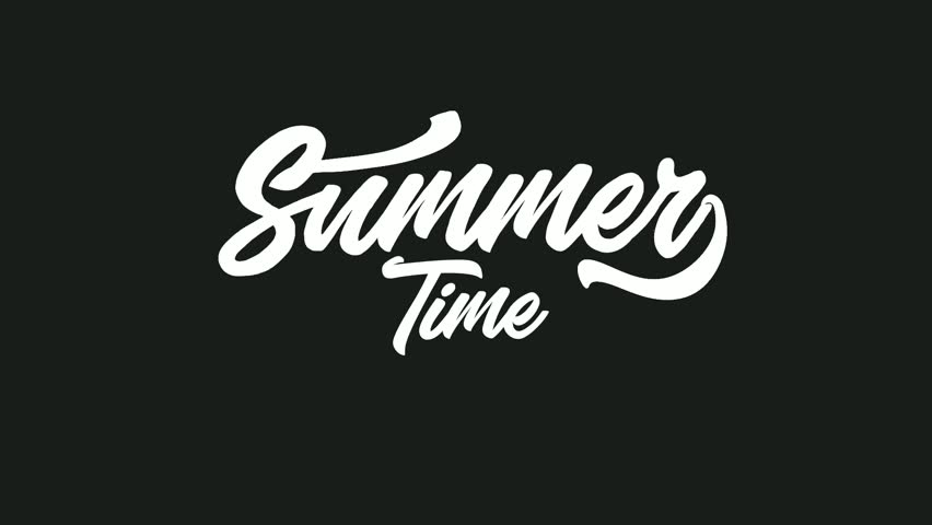 summer time animation text with Liquid Effect HD, animation font summer time white color.