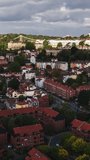 Vertical Video of Bristol, Vertical Aerial View Shot, sunset, sunrise, day