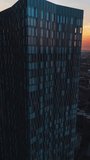 Vertical Video of Manchester, Vertical Aerial View Shot, sunset, sunrise, day