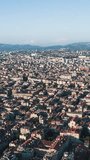 Vertical Video of Marseille, Vertical Aerial View Shot, sunset, sunrise, day
