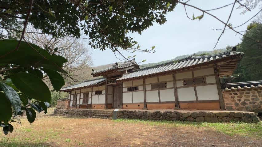 A quiet view of Nokwudang in Haenam, Jeolla-do