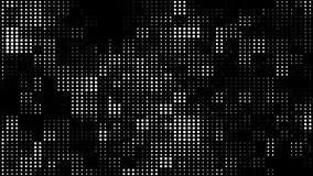 Abstract black and white gradient halftone dotted background with a pop cartoon comic motion pattern. Seamless loop in retro monochrome vintage style in 4k. Fit for tint, alpha, or overlay layer