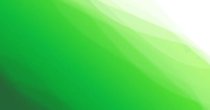 Abstract white curves wave animation on a bright green background with space for text. Suitable as a background for opening titles, presentations, or transitions. UHD 4K animation video 4096x2160